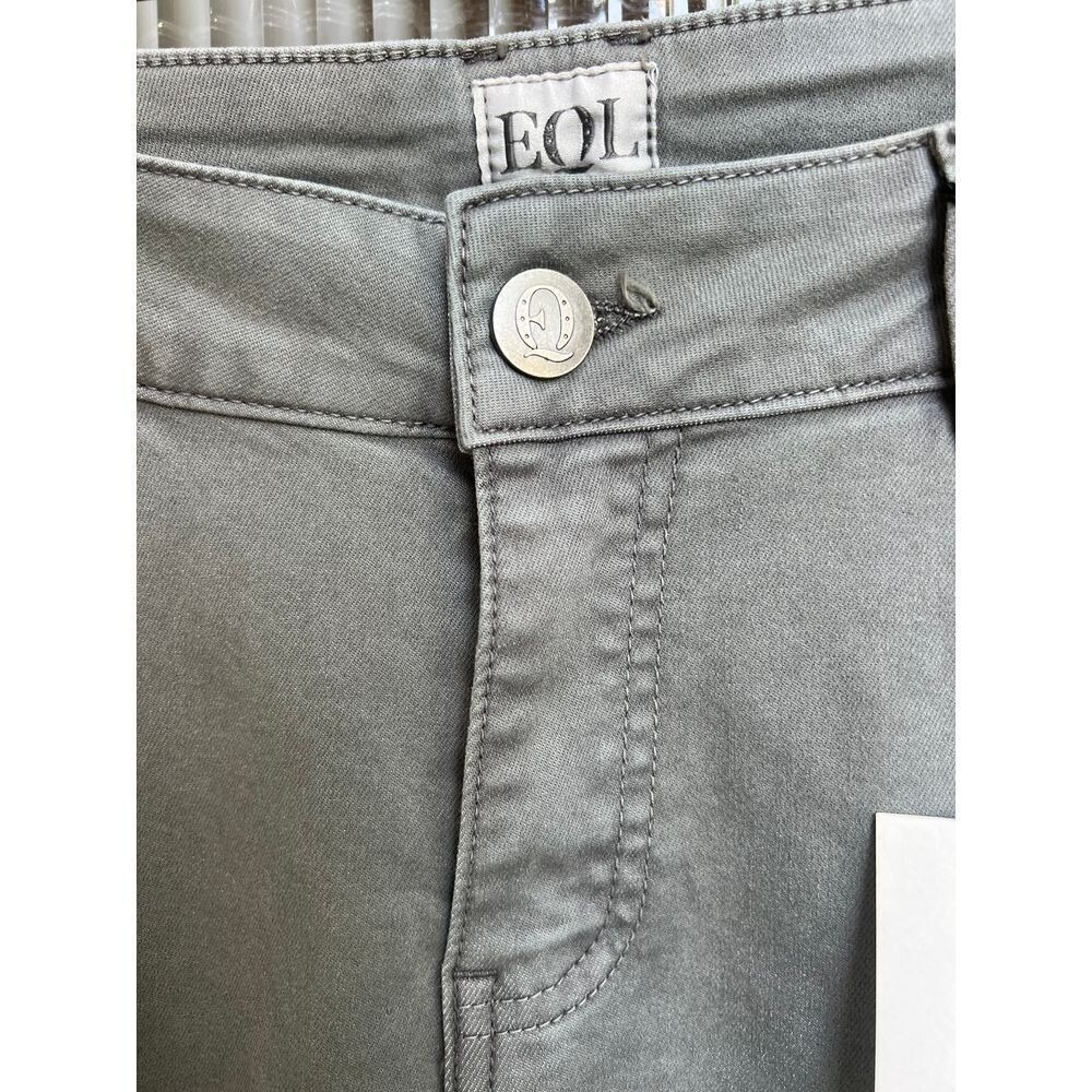 EQL by Kerrits‎ Ladies' In Motion Cropped Pant in Juniper Green Size 10 NWT - Picture 5 of 6